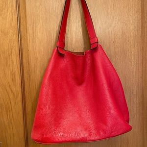 Red Leather Handbag